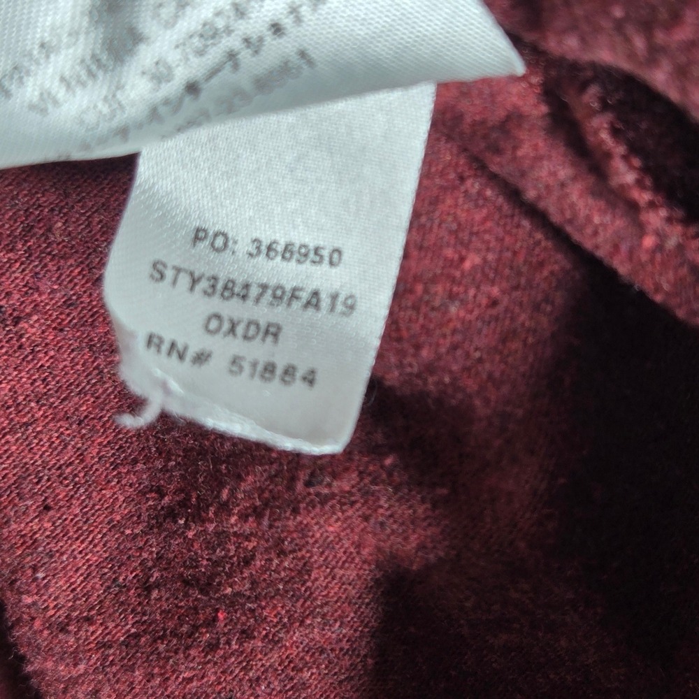 Patagonia Fly Fishing T-Shirt Men Medium Burgundy Responsibili-Tee Trout Graphic - Picture 12 of 12